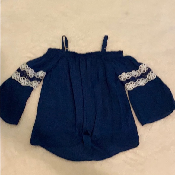 Amy Byer Other - Blue and white striped blouse